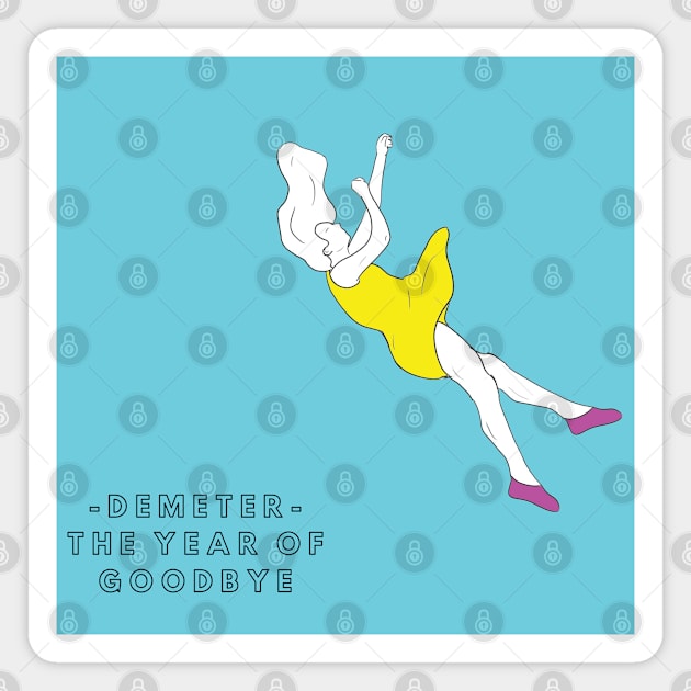 Falling Design - The Year of Goodbye EP (Original Cyan) Magnet by wearedemeter